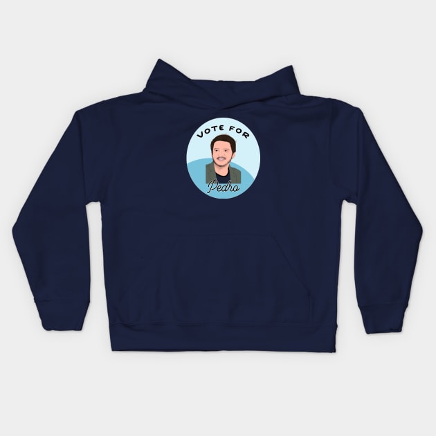 Vote for Pedro Pascal Kids Hoodie by Tiny Baker